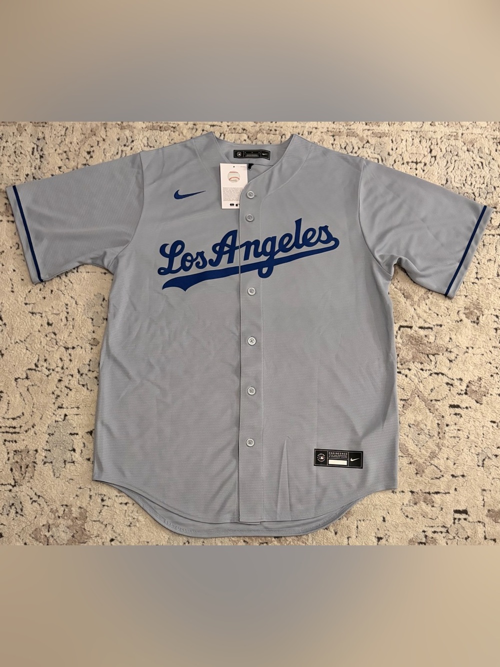 Nike Authentic Los Angeles Dodgers Gray Away MLB Baseball Jersey Men’s Size: M